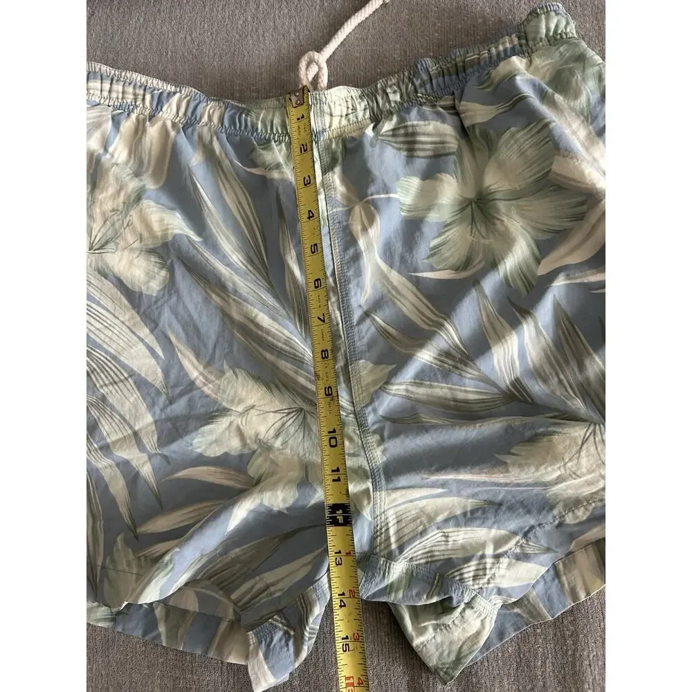 Tommy Bahama Swim Shorts Blue Mens S Trunks Board Tropical Hawaiian Floral